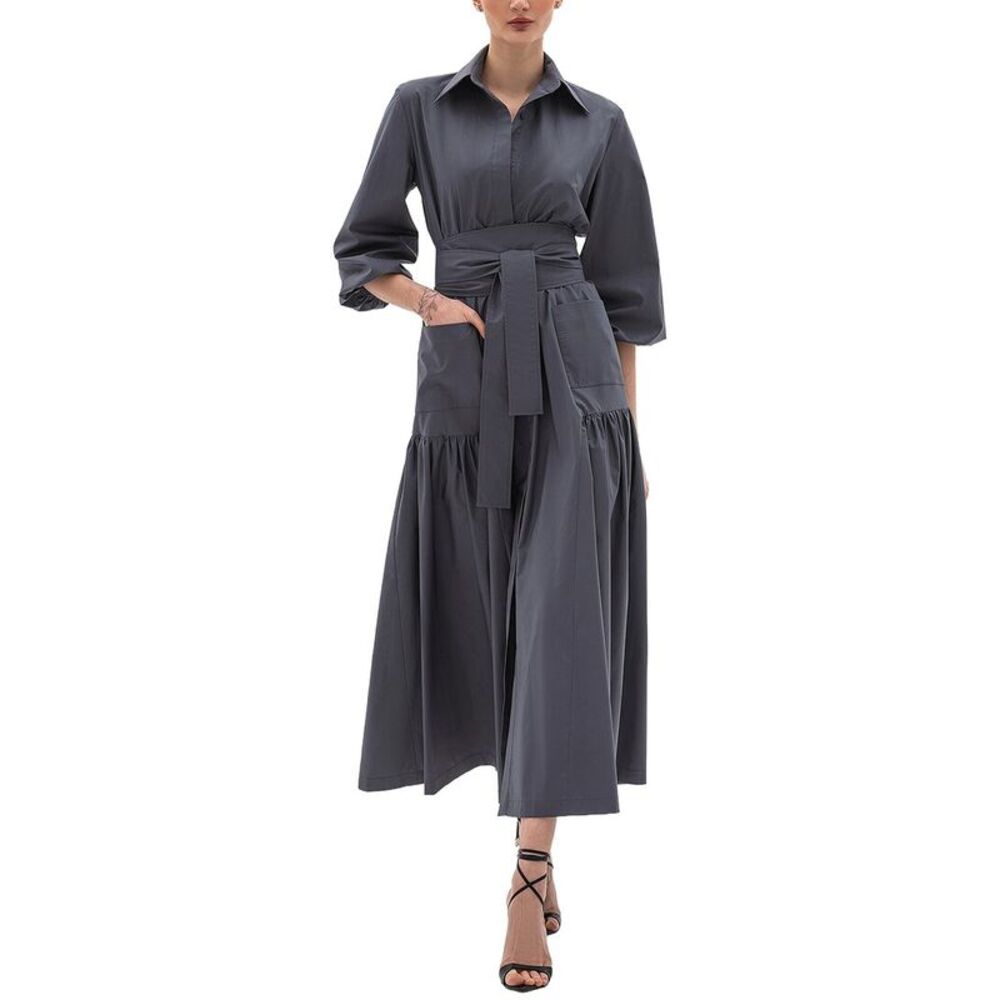 Bgl Womens Shirtdress, Gray